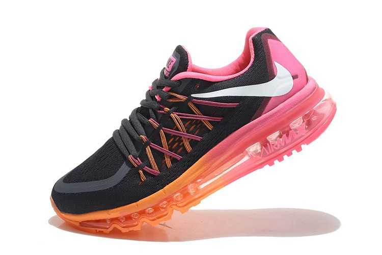 nike air max 2015 femme magasin concurrence des prix basket noir orange rose marque